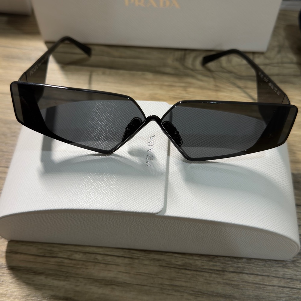 Prada Angular Black Sunglasses - image 1